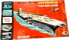 ITC- ENTERPRISE NUCLEAR CARRIER-UNBUILT-1/390th-MOTORIZED-SEALED Parts-1961-Read
