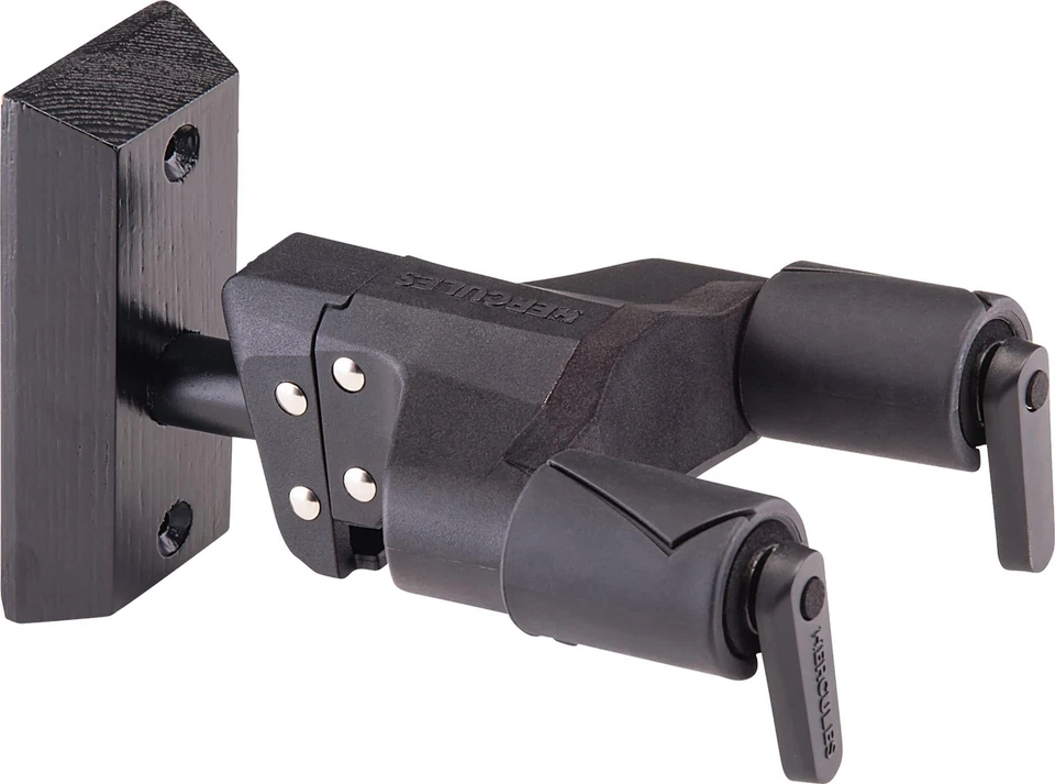 Hercules GSP38WBK PLUS Guitar Wall Hanger with Black Wooden Base & Upgraded AGS - Photo 2/4