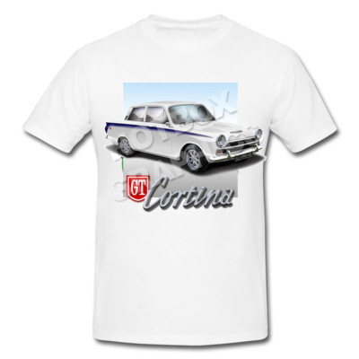 CORTINA GT T-SHIRT (Oldtimer MK 1 2 3 4 I II Lotus E RS Ford Ghia - Foto 7