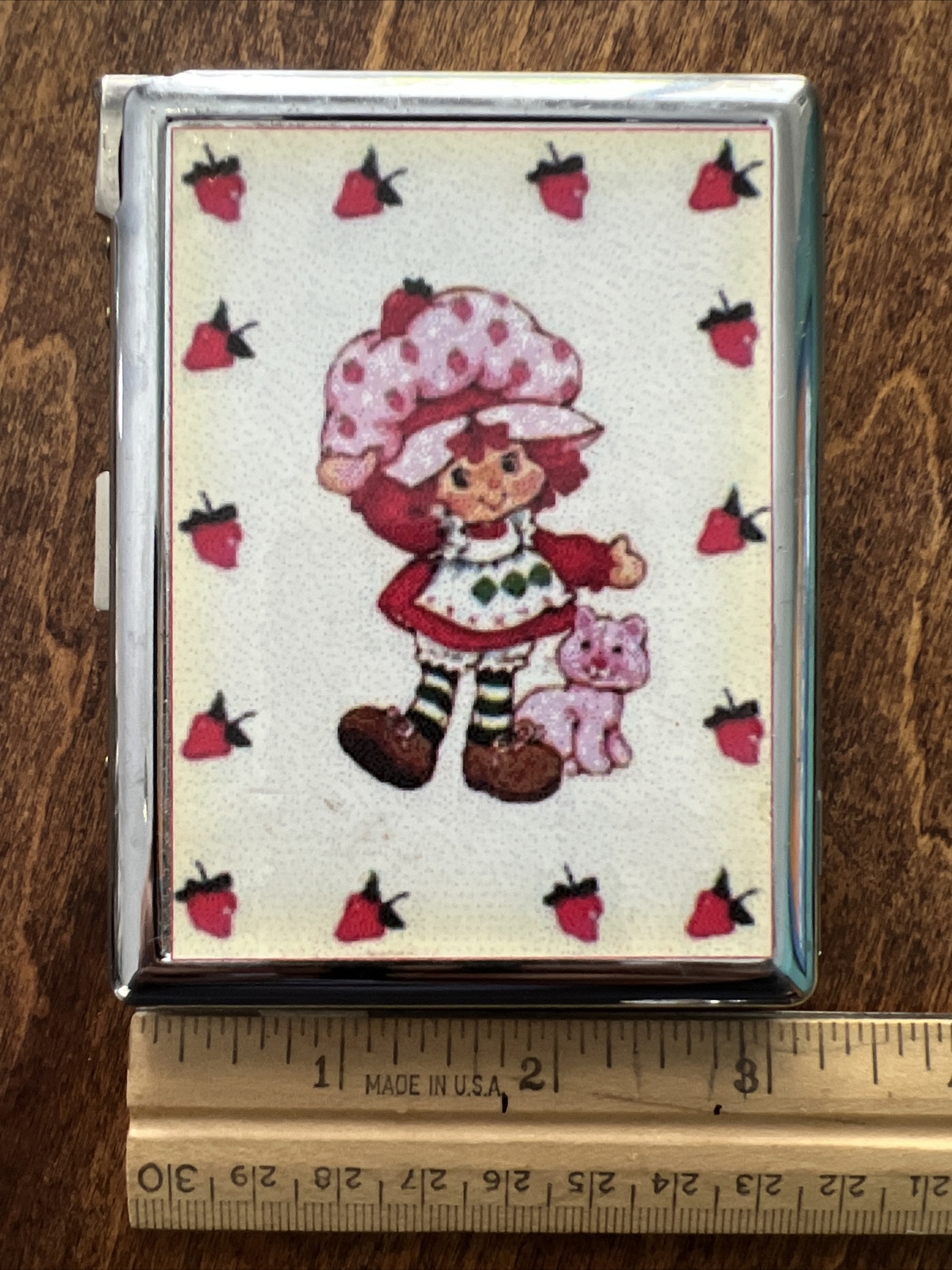 Strawberry Shortcake Vintage Cigarette Case With Lighter