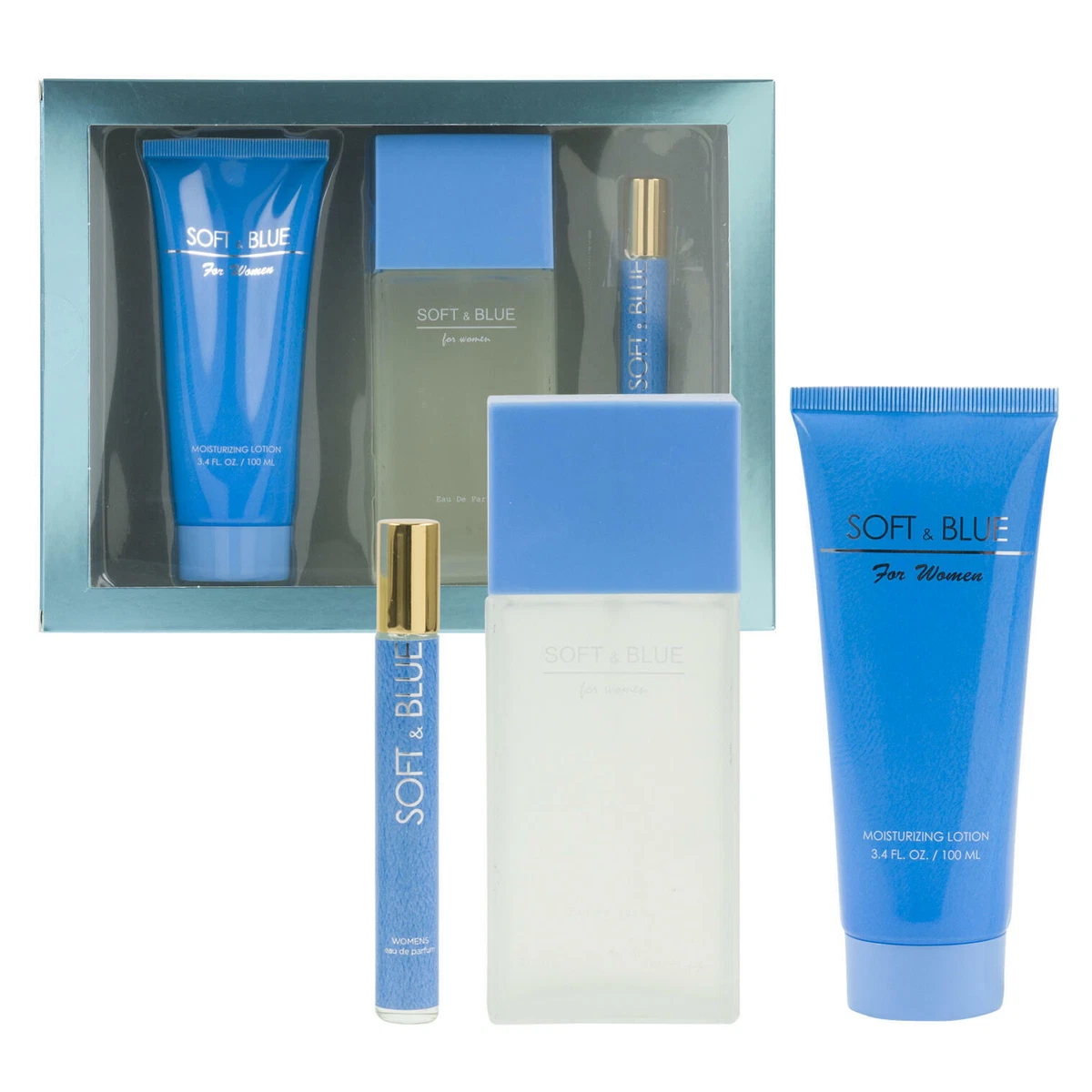 Sandora Soft Blue Eau de Parfum Moisurizing Lotion For Women 3