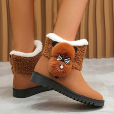 Stivaletti donna invernali pelliccia calda scarpe casual cotone foderati stivaletti da neve