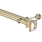 Gardinenstange 19 mm 2-Läufig Antik-Gold Metall Neu_A21