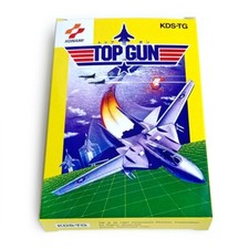 TOP GUN - Empty box Famicom game spare case replacement with tray