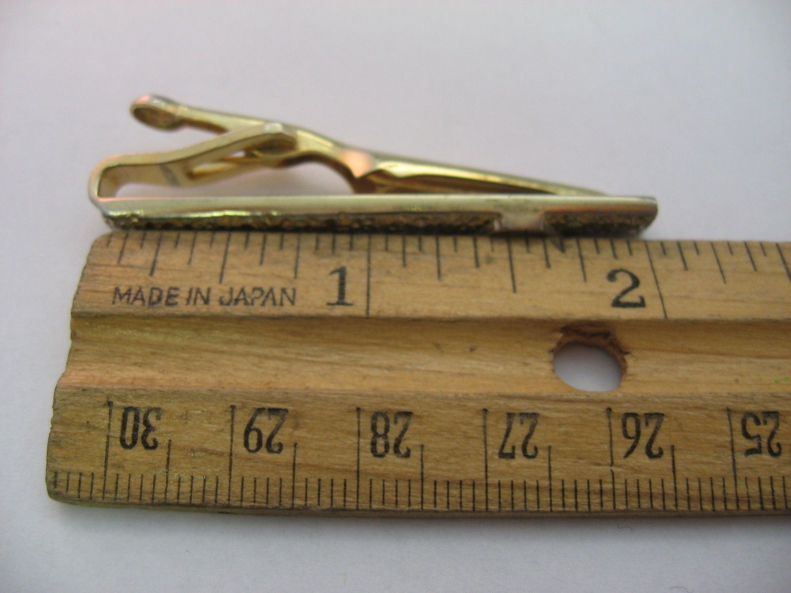 Great Bumpy Texture "A" A Initial Gold Tone Vinta… - image 6