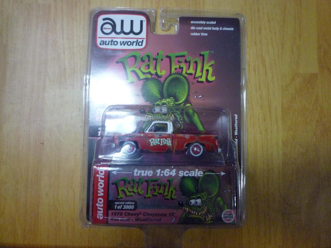 Rat Fink Chevy C10 Auto World Mooneyes Hot Wheels Ebay
