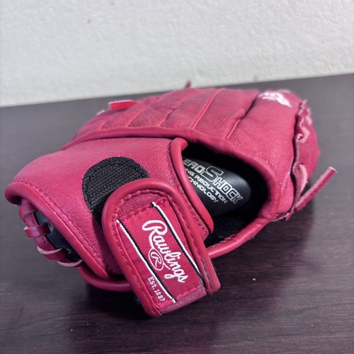 Rawlings Highlight Series H120S 12” Youth Red Baseball Softball Glove RH ✅ - Picture 7 of 14