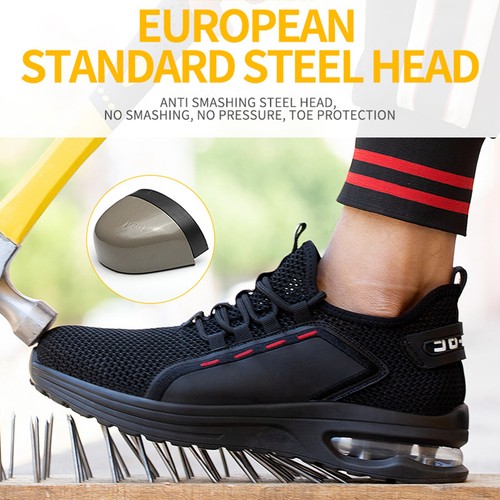 Work Shoes Safety Shoes Men Steel Toe 