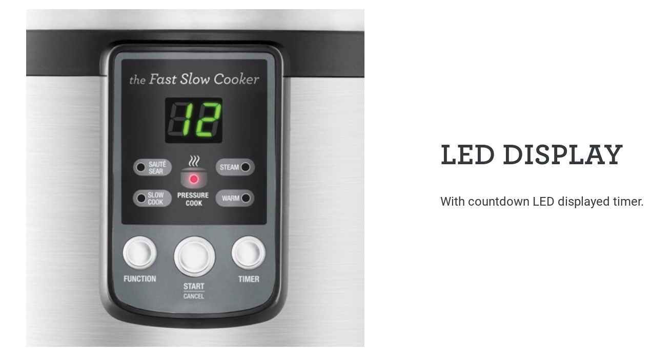 Breville BPR650BSS the Fast Slow Cooker & Pressure Cooker Steamer 6Qt eBay