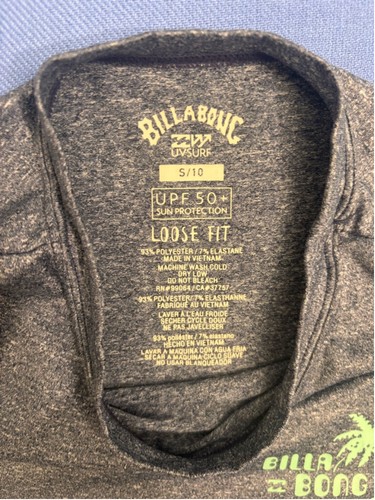 Boy’s Billabong Long Sleeve UPF 50 Longsleeve performance T-shirt Size M Gray - Picture 9 of 11
