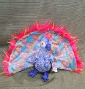 peacock beanie baby