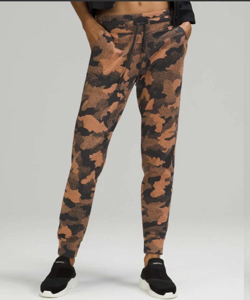 Lululemon Ready To Rulu Jogger Orange Grey Camo Size 6