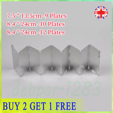 Stove Wind Shield 9-12 Plates Foldable Outdoor Camping Cooker Gas Picnic Screen
