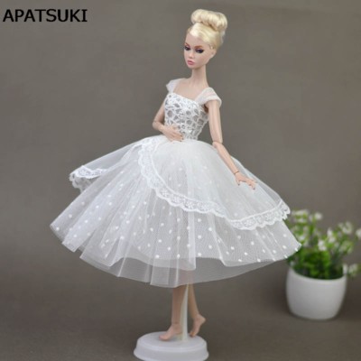 Pure White Doll Dresses Clothes for 11.5" Doll Elegant Lady Evening Dress  Toy | eBay