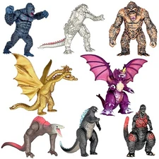 TwCare Exclusive Brand New Set of 8 Godzilla vs Kong Toys Action Figures