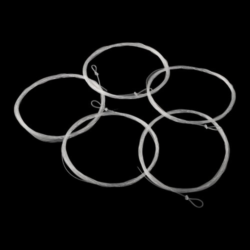 5pcs Clear Line Leaders 9FT Fly Fishing Tapered Leader with Straighter