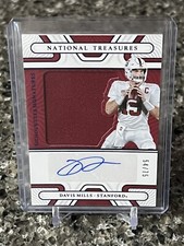 2022 National Treasures Collegiate Davis Mills Silhouette Signatures Blue /75
