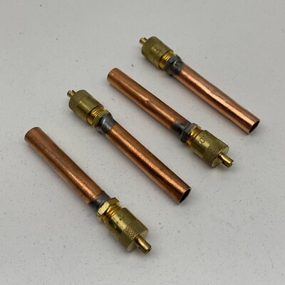 (4-Pack) C&D Valve B10-738 CD3606 Universal Line Service Valve with 3/8'' Tube