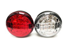 LED Nebelschlußleuchte mit LED Rückfahrleuchte Rund ø140 E4 Anhänger LKW PKW SET