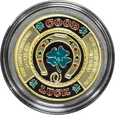 Housse de protection pour carte de poker casino BONNE CHANCE