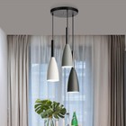 Led 1/3-Way Adjustable Ceiling Pendant Light Hanging For Living Room E27 Lamps