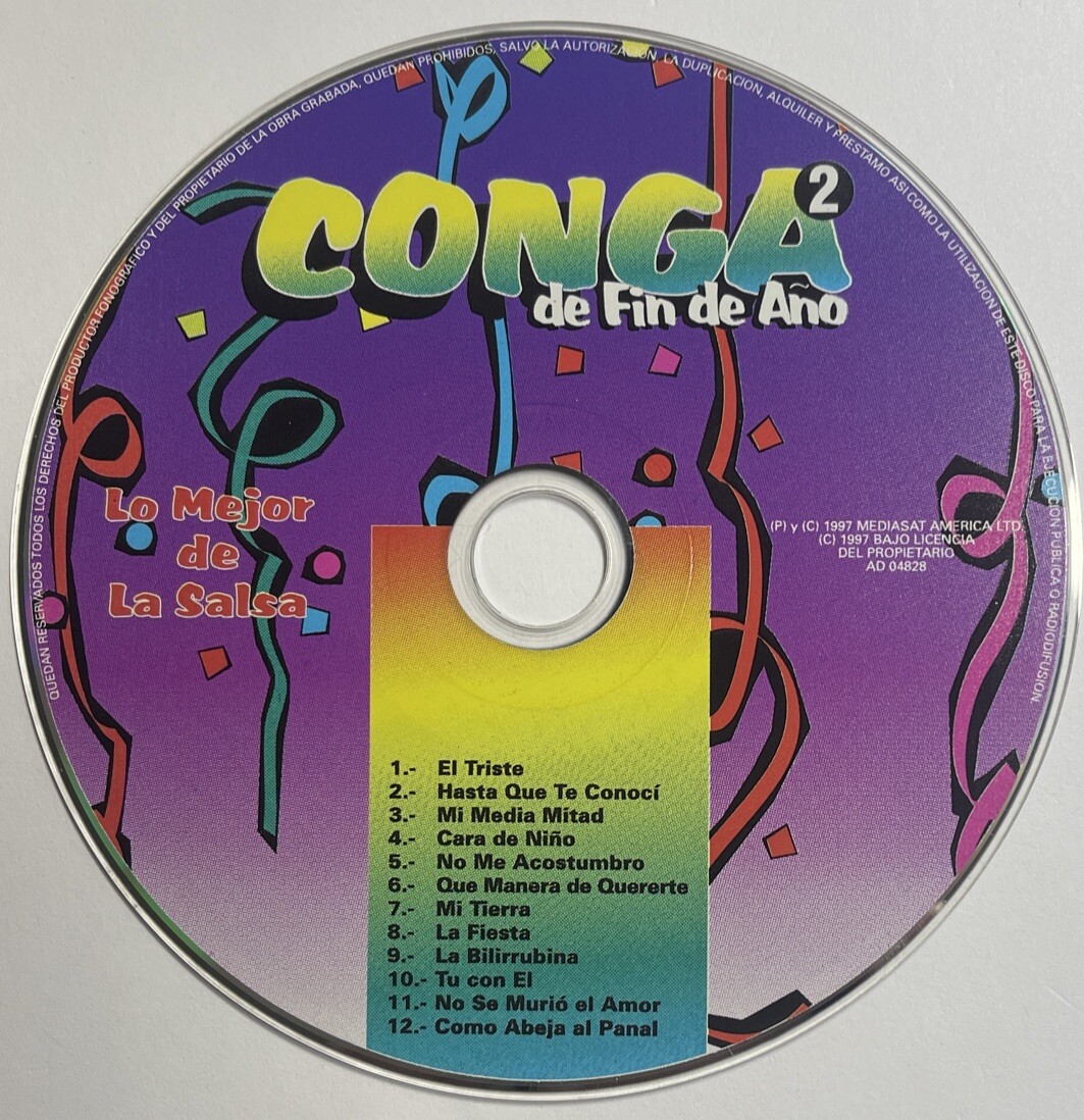 Conga De Fin Ano: Lo Mejor De La Salsa CD (1997, Mediasat America) DISC ONLY! MW