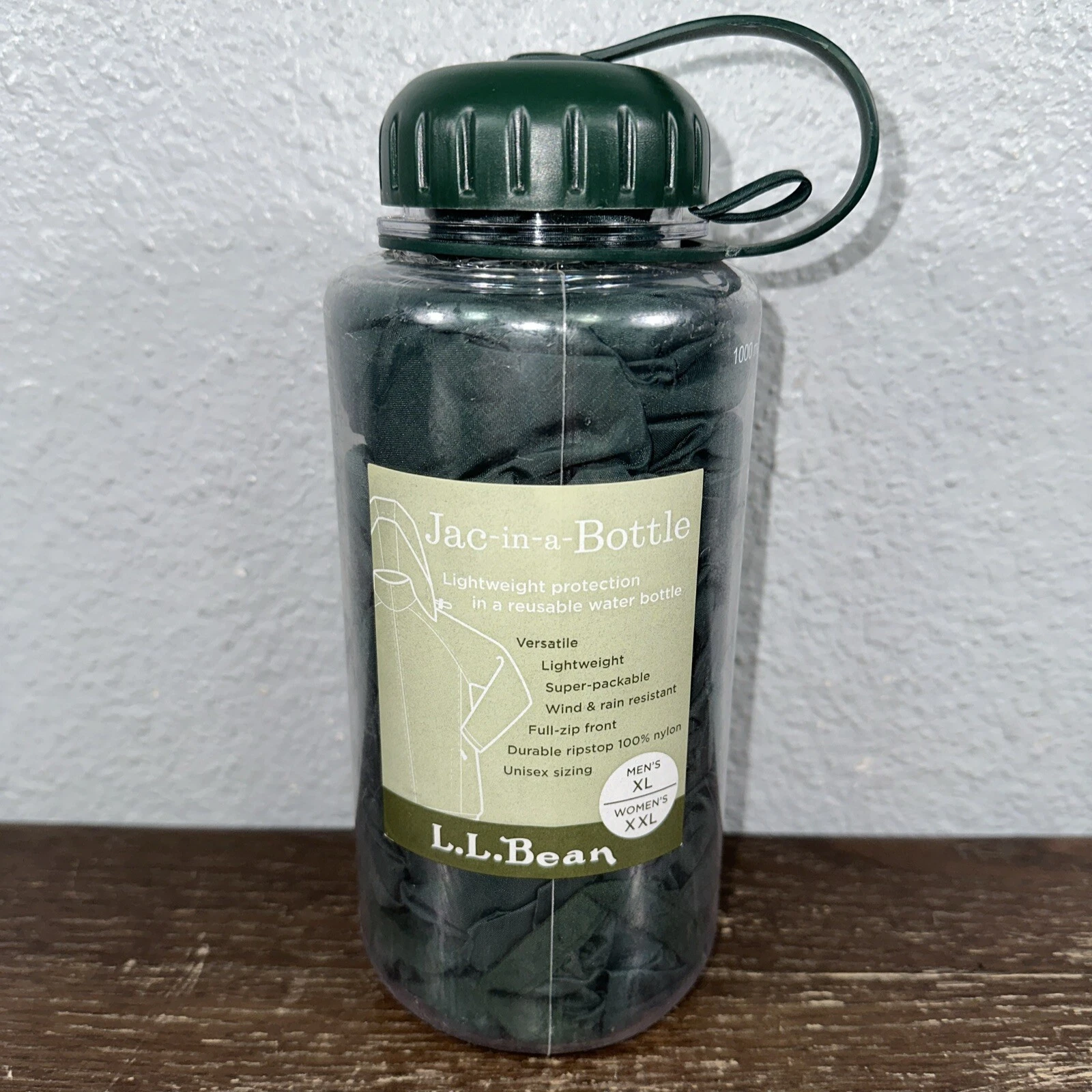 L.L. Bean Jac-in-a-Bottle Outdoor All Weather Unisex Jacket Men’s XL Women’s XXL
