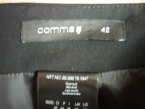 Comma Rock Damen Business kurz schwarz Etuirock Gr. 42 - Bild 2 von 3