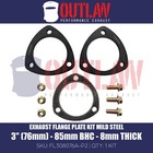 <!--F#f_0-->Exhaust Flange Plates 76mm 3 Inch MS With Gasket, Bolts&Nuts 85mm BHC 98PCD 8mm<!--F/-->