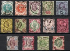 GB Stamps 1887 Jubilee Set of 14 Used