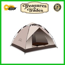 Waterproof Pop Up Dome Tent Double Layer 2 Person Automatic Unit