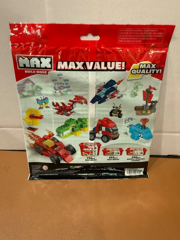 Zuru Max Build More Base Plates 10" x 10" Green (Lego Compatible) FACTORY SEALED - Image 2 of 3