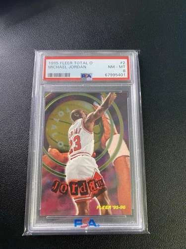 1995 FLEER TOTAL O HOT PACKS #2 MICHAEL JORDAN PSA 8 RARE