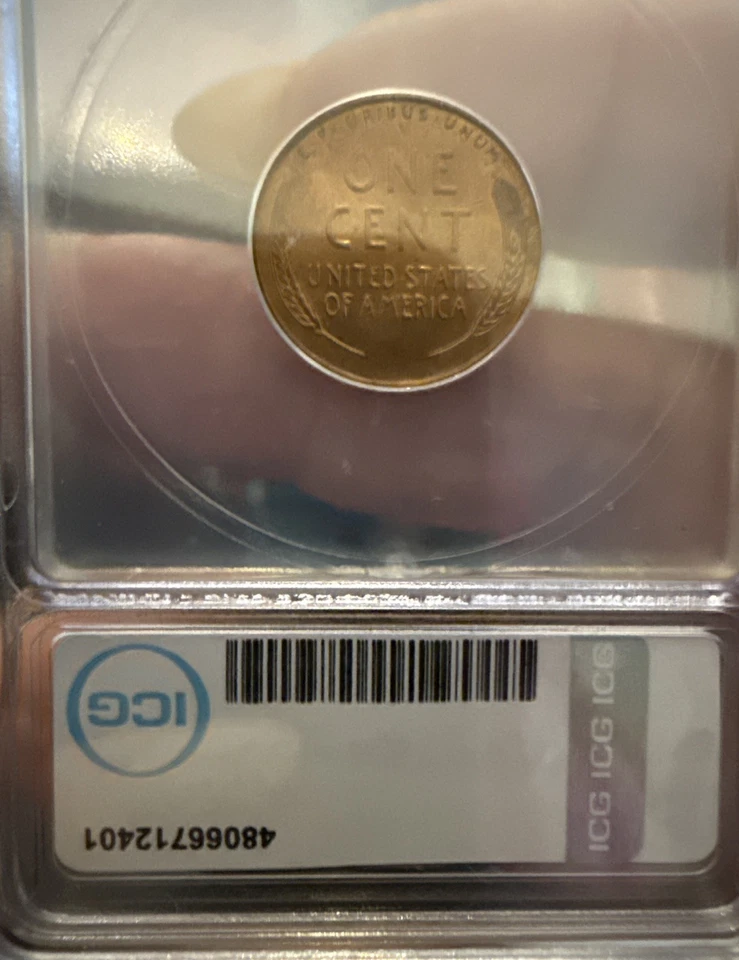 1946-S 1C RD Lincoln Wheat One Cent ICG MS65RD - Image 3 of 4