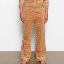 SKIMS Logo Velour Pants Camel 4X