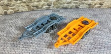 2x Wiking Anhänger Trailer PKW-Anhänger orange 98 lichtgrau 098 Autotransporter
