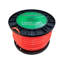 Strimmer Line 4mm x 90m Heavy Duty Round Nylon Brushcutter Trimmer Cord 0.22 per metre