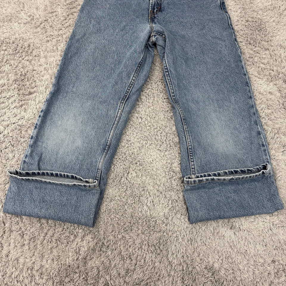 Vintage Levis 569 Jeans Boys 12 25x26 Blue Loose Straight Denim Light Wash - Image 3 of 4