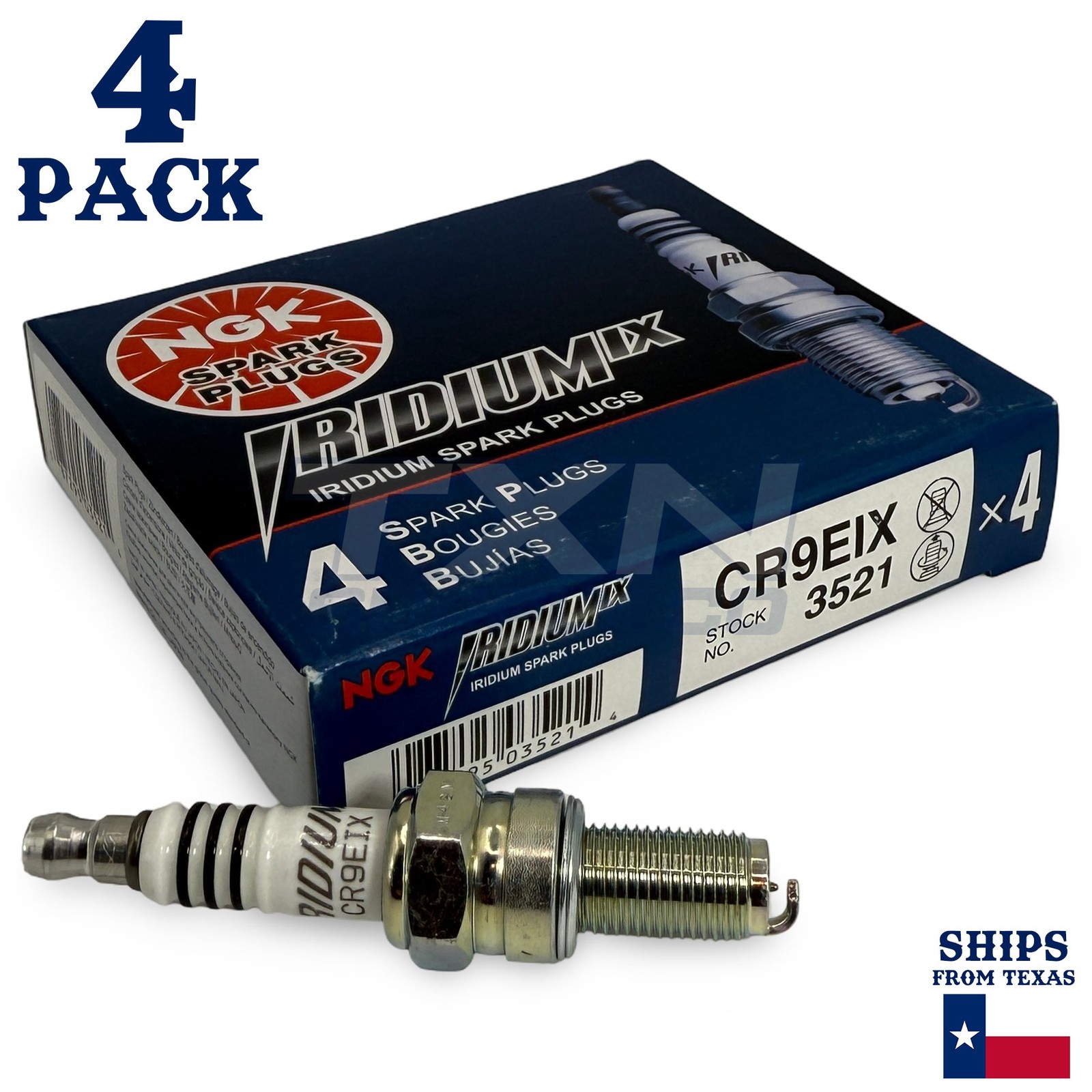4 Pack NGK Iridium IX 3521 Spark Plugs CR9EIX