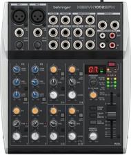 Behringer Xenyx 1002SFX Mezclador de transmisión analógico de 10 canales