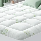 Thick Bamboo Viscose Mattress Pad Cooling Quilted Pillowtop Deep Elastic Pocket