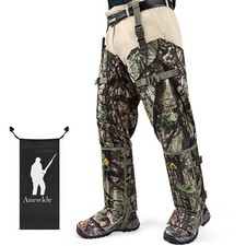 Waterproof Hunting Snake Guard Chaps - Adjustable Anti-Bite Gaiters for Legs