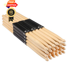 Drum Sticks, 12 Pairs 5A Drumsticks,16 Inch, Classic Wood Tip 12