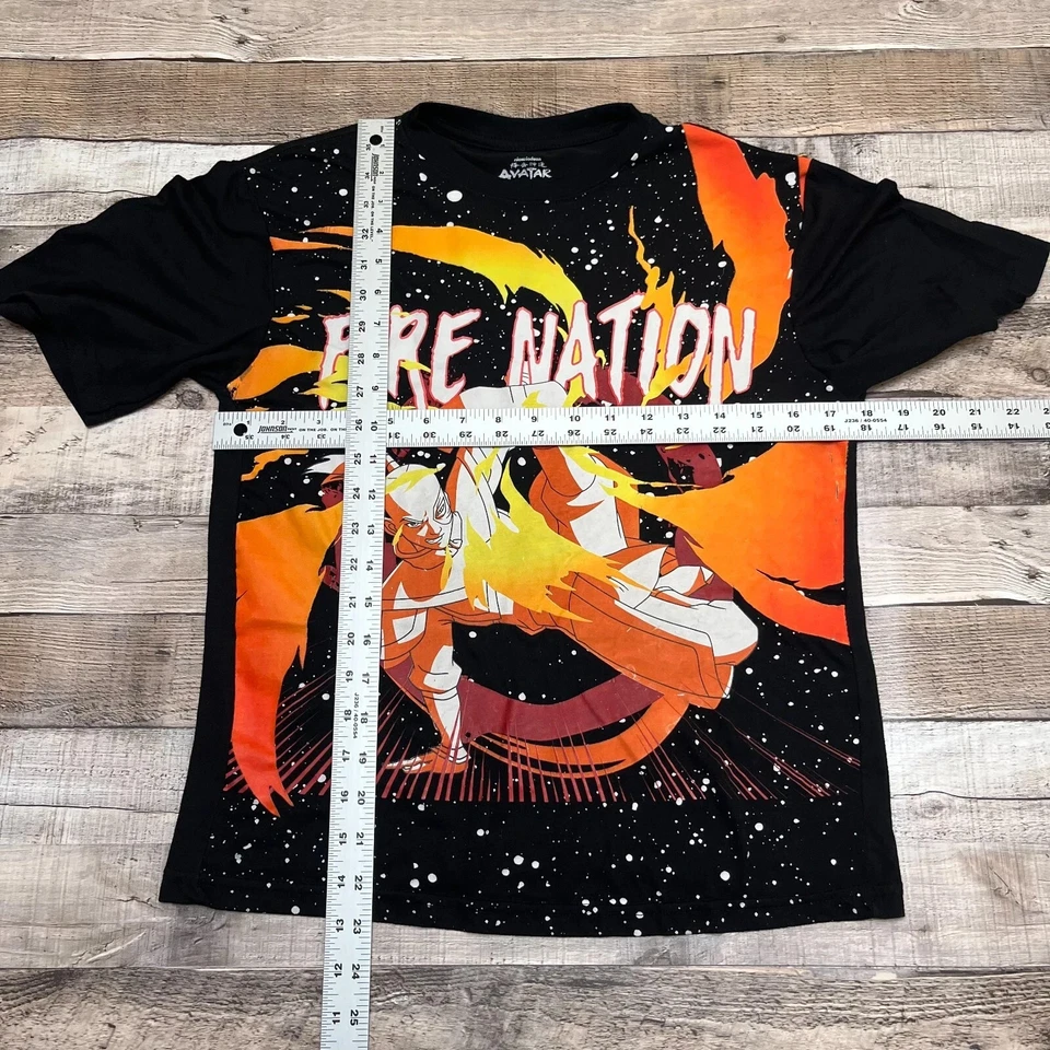 Avatar: The Last Airbender рубашка молодежи большой черный огонь нации аниме манга AOP - Изображение 4 из 4