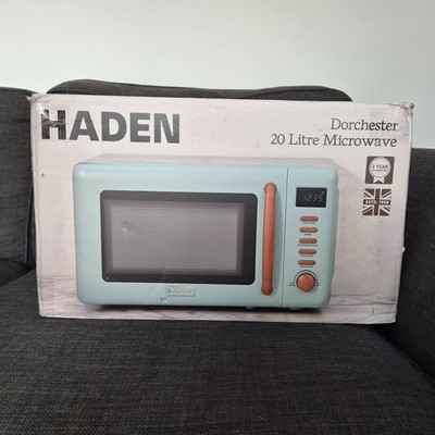 Haden Dorchester 20L 800W Solo Mikrowelle Salbeigrün Digital Timer 5 Leistungsstufen