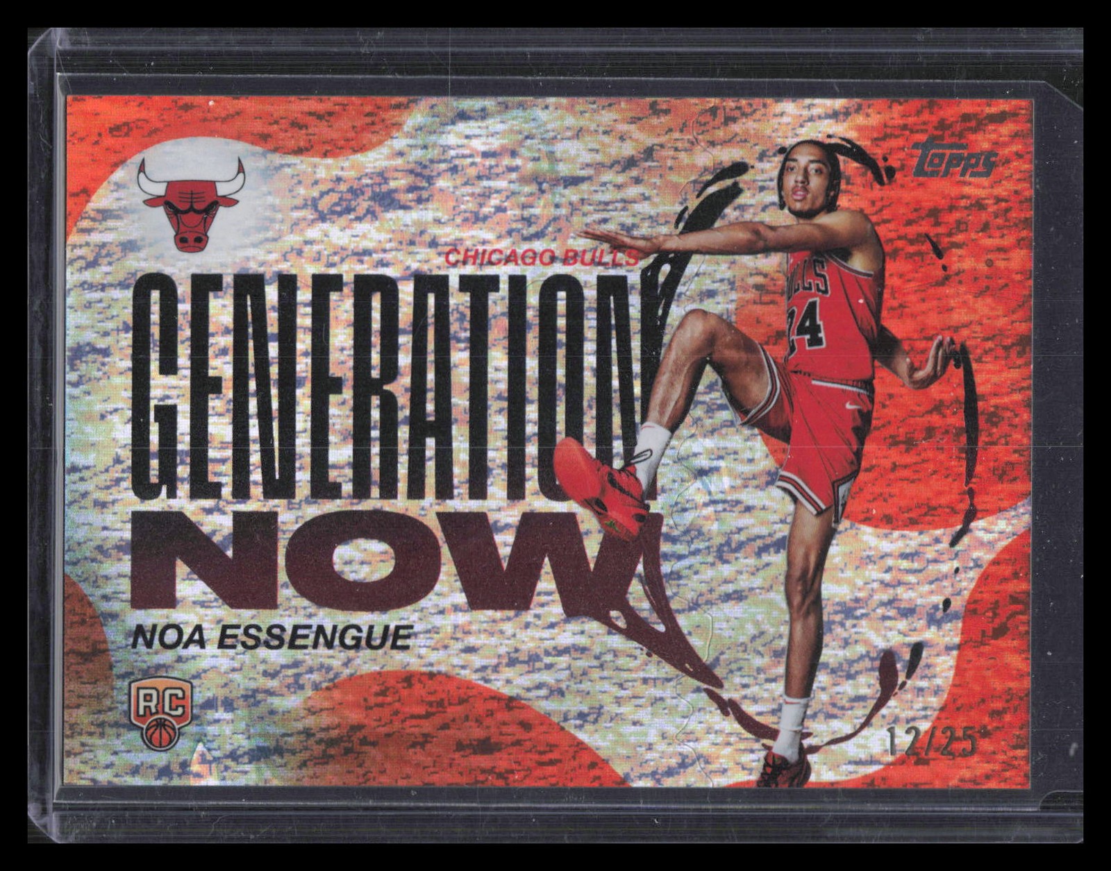 2025-26 Topps #GN-12 Noa Essengue Generation Now Orange Holo Foil #/25