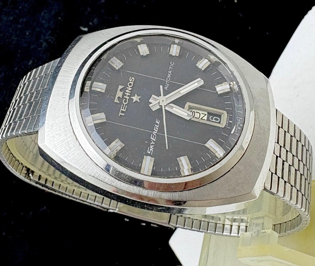 Technos Sky Eagle 70s Automatic Watch 3-Side Cut … - image 8