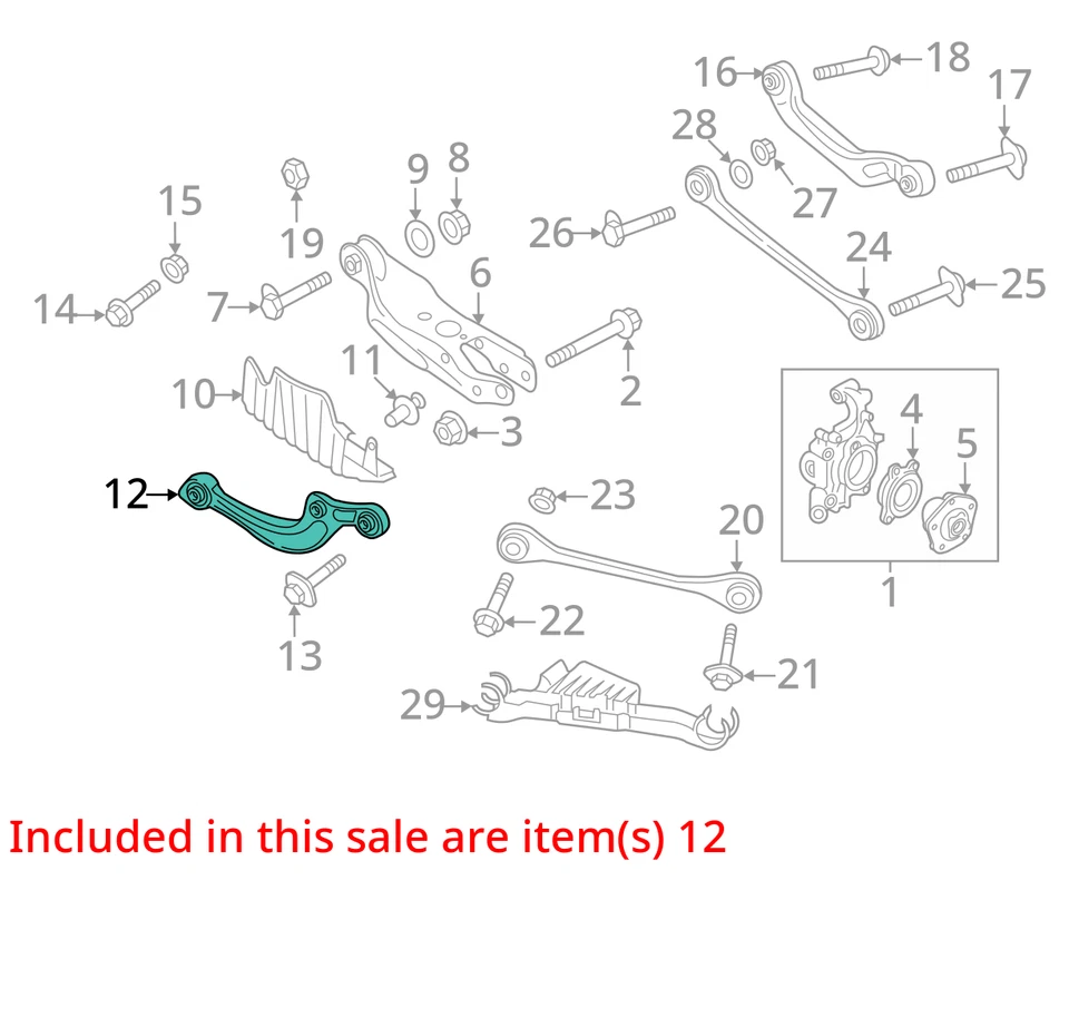 2018-2020 AUDI A5 OEM LEFT REAR UPPER CONTOUR CONTROL ARM *21K MILES* 8W0505323F - Image 4 of 4
