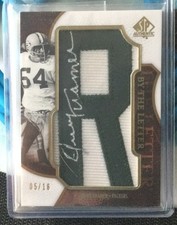 2008 UD SP Authentic Jerry Kramer By The Letter Auto Autograph #12/16 Packers