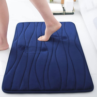 Homaxy Memoryschaum Badezimmerteppich Badematte - Marineblau, 40X60 Cm